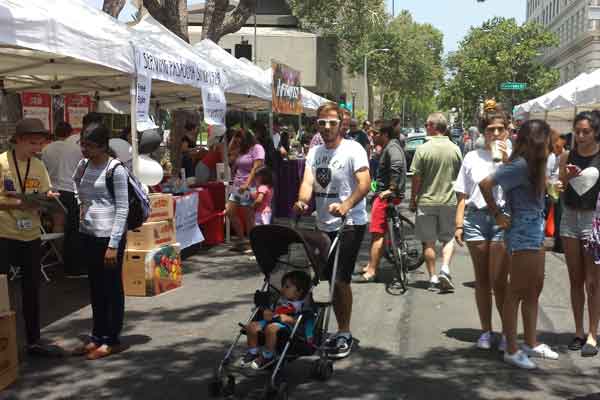 Playhouse District Outside of Urth Cafe 2014 (Photo - Staff)