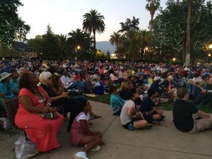 Sunday Jazz crowd at Levitt (Photo - V.S.)