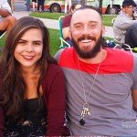 Andrina, from Central L.A., and Remington, from Sherman Oaks, gear up to watch "The 7th Voyage of Sinbad" movie @ Central Park - July 27, 2014. 