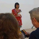 Janine Christiano, Special Projects Manager at the Armory Center For the Arts, introuces the movie Maestro King of the Cowboy Artists on Sunday evening.