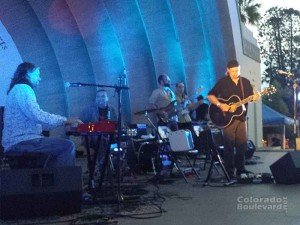 Jimmy Lafave and band at the Levitt Pavilion, Saturday July 19 -2014