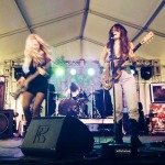 Thelma and the Sleaze: Baby Angel, Chase, and LG performing live (photo by Debra Penberthy)..