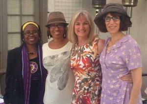 (L-R) Adilah Barnes (Co-Founder of LAWTF) and instructors Iona Morris, Debra De Liso, and Terrie Silverman.
