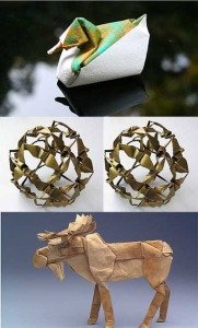 Origami by Robert Lang, Giang Dinh, and Linda Mihara.