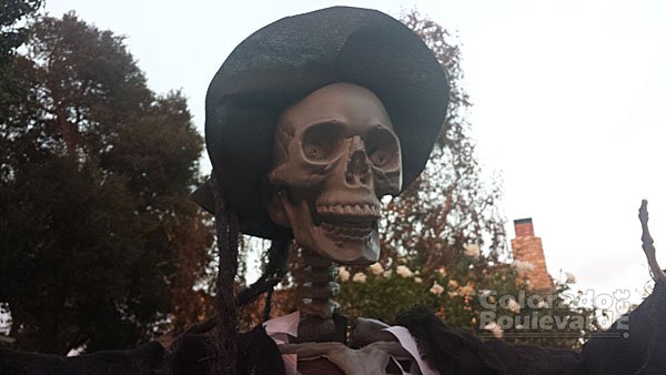 Halloween skeleton in Pasadena (Photo - Staff)