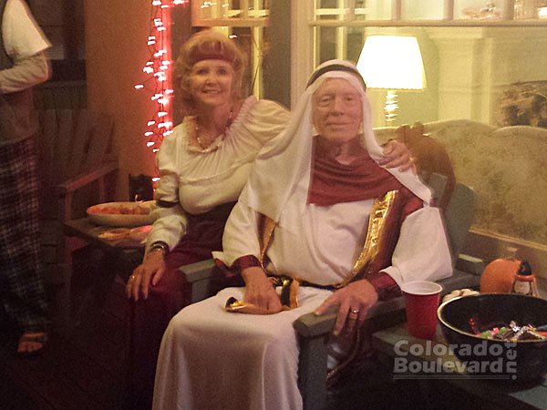 John and Cari at the coolest house on the block (statement has not been verified).