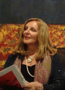 Maja Trochimczyk at one of her readings in Ventura, CA