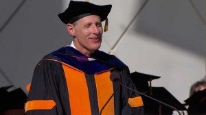 Thomas F. Rosenbaum giving the inaugural Address - Oct. 24, 2014 (Photo - YouTube).