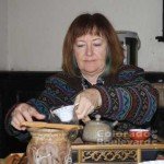 Patti Harrison with hot aged tea (Photo - Maelane Chan).