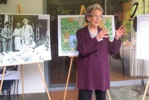 Connie Haddad, wife of James. talks about the the Japanese Storrier Stearns Garden's history.