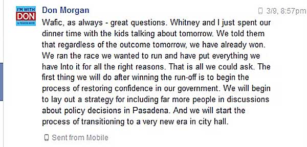 Don Morgan - Election Eve