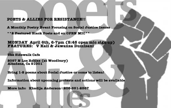 Poets & Allies for Resistance.