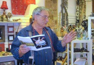 Alex Nodopaka poetry reading at Ten Thousand Villages