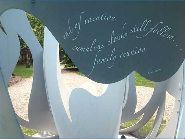 "End of vacation" haiku and photo image by kris moon.