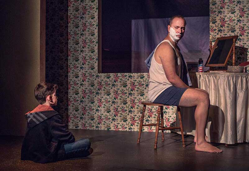 Tomek Adler and Karl Herlinger in Miki Johnson’s “American Falls” (Photo - Darrett Sanders, echotheatercompany.com). .