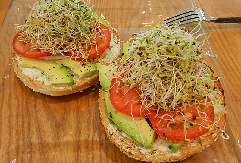 Citta Caffee bagels (Photo - Jean Sudbury).