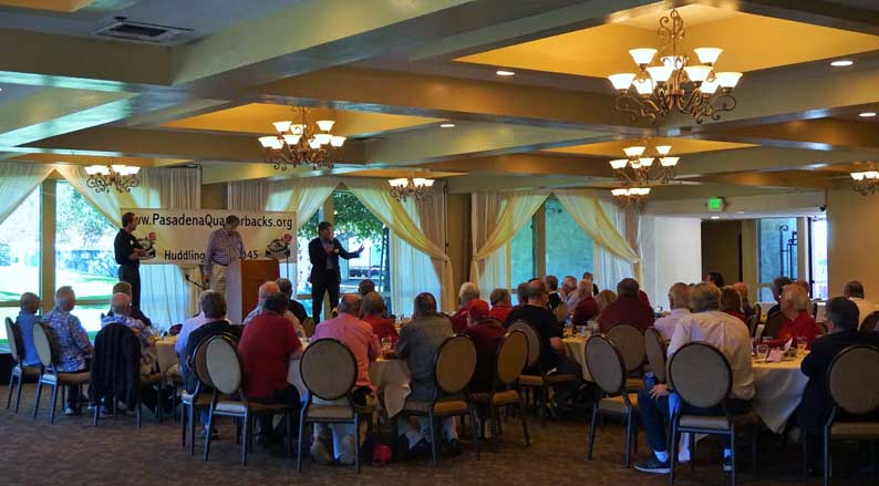 The Pasadena Quarterbacks Club luncheon (Photo - Mike Pashistoran).